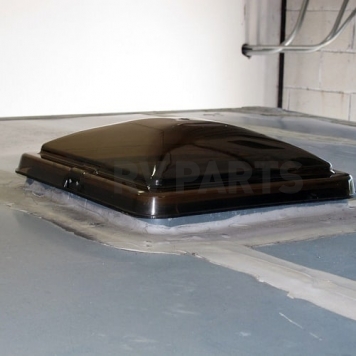 Ventline Roof Vent Lid Old Style Round Profile Continuous Hinge - Smoke - BV0554-03-8