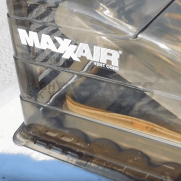 MaxxAir Roof Vent Cover Vented On One Side Polyethylene Smoke - 00-933067-5