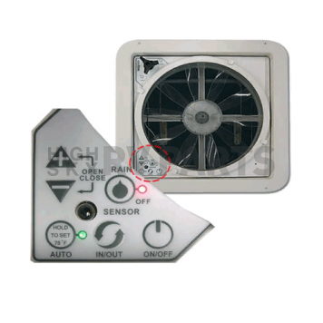 MaxxFan Deluxe Roof Vent Manual Opening 4 Speed Fan - Smoke  00-06401K -3