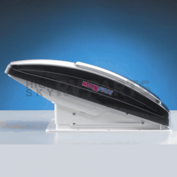 MaxxFan Deluxe Roof Vent Manual Opening 4 Speed Fan - Smoke  00-06401K -5