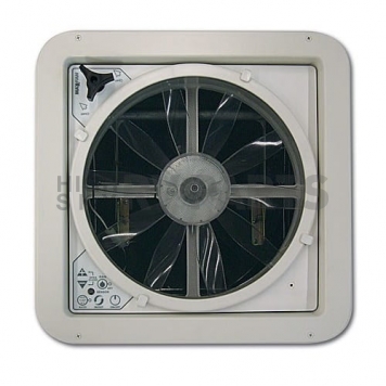 MaxxFan Deluxe Roof Vent Manual Opening 3 Speed Fan - White 00-05301K -7