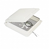 Heng's Roof Vent Manual Opening - Colonial White Base - 14 Inch x 14 Inch - V771402-C1G1 