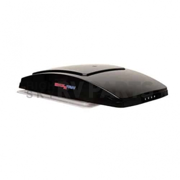 MaxxFan Deluxe Roof Vent Remote Control Powered Opening - Smoke - 00-07500K