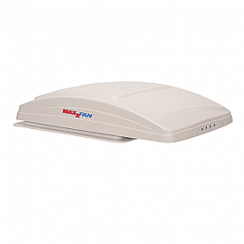 MaxxFan Deluxe Roof Vent Remote Control Powered Opening - White - 00-07000K 