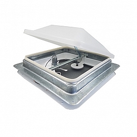 Ventline Power Roof Vent Manual Opening with White Lid - V2094SP-30