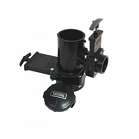 Valterra Sewer Waste Valve with 3 inch Spigot x 2 inch Hub x 3 inch Bayonet Cap - T18