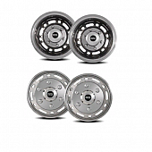 Pacific Dualies Wheel Simulator - Stainless Steel Front And Rear - Set Of 4 - 44-1608