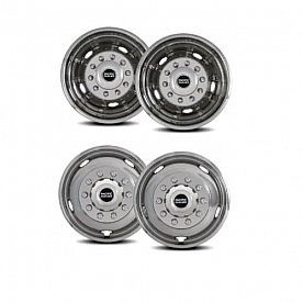 Pacific Dualies Wheel Simulator - Stainless Steel Front And Rear - Set Of 4 - 44-1950