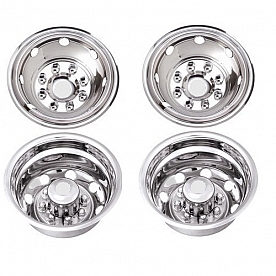 Wheel Master Wheel Simulator Stainless Steel Front And Rear - Set of 4 - 168E0JC