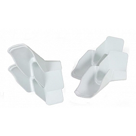 Camco Drip Rail Gutter Spout Plastic White - Set Of 4 - 42120