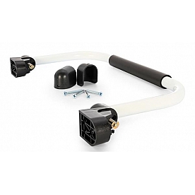 Camco Exterior Grab Bar Fold-Away White Aluminum 42198