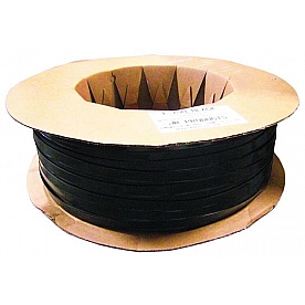 JR Products Trim Molding Insert 1 inch x 1000' Black Vinyl - 10161
