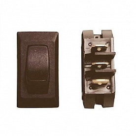 Diamond Group Contour Rocker Switch SPST - Brown On/Off 1/card