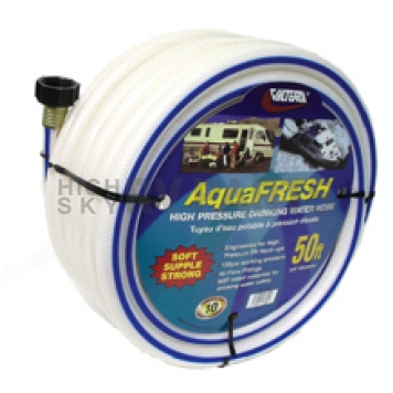Valterra AquaFRESH RV Fresh Water Hose, 5/8″ X 50′, White - W01-6600 