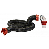 Valterra Dominator Sewer Hose 15' Length with 90 Degree Sewer Adapter D04-0250