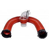 Valterra EZ Coupler Sewer Hose 10' Length with 90 Degree Sewer Adapter D04-0114