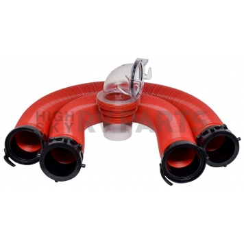 Valterra EZ Coupler Two Sewer Hose 10' Length with 90 Degree Sewer Adapter D04-0115