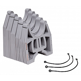 Valterra Slunky Sewer Hose 10' Length Support with Three Tie Down Straps S1000GLO