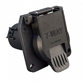 Valterra Trailer Wiring Connector Vehicle End - 7 Way Round OEM - A10-7072