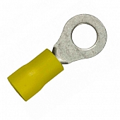 WirthCo 1/4 inch Wire Terminal End 12-10 Gauge Wire, Yellow, Case Of 100