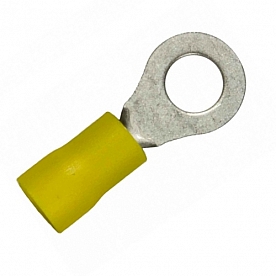 WirthCo 1/4 inch Wire Terminal End 12-10 Gauge Wire, Yellow, Case Of 100