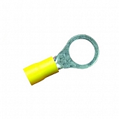 WirthCo 3/8 inch Wire Terminal End 12-10 Gauge Wire, Yellow, Case Of 100