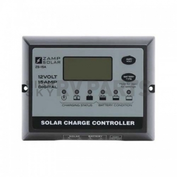 Zamp Solar Digital Battery Charge Controller 250 Watts 15 Ampere 12 Volt - ZS-15AW 
