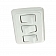 JR Products Multi Purpose Triple On/Off Rocker Switch SPST - White With Bezel