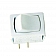 JR Products Mini On/ Off Rocker Switch, 2 Terminals, SPST, White 13645 
