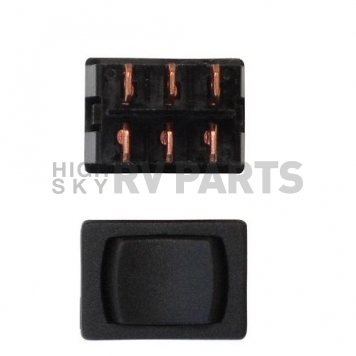 Diamond Group Mini Momentary Switch 6 Prong, 16 Amp/ 125 Volt, Black 3/Bag DG267PB-4