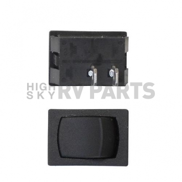 Diamond Group Mini Momentary Switch On/Off SPST 125 Volt 16 Amp Black 3/Bag DG211PB-4