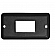 Diamond Group Switch Plate Cover, Single Opening, Waterproof Black 1/Cd