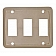 Diamond Group Switch Plate Cover Three Opening, Ivory 1/Card