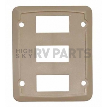 Diamond Group Switch Plate Cover Three Opening, Ivory 1/Card-3