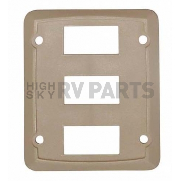 Diamond Group Switch Plate Cover Three Opening, Ivory 1/Card-1