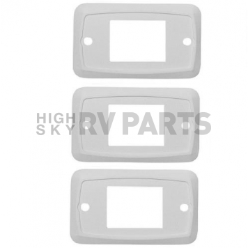 Switch Plate Cover, For Slide-Outs/ Generator & Battery Disconnects, White Set Of 3-3