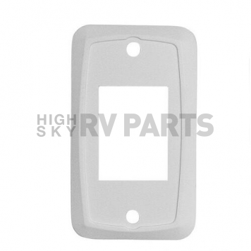 Switch Plate Cover For Slide-Outs/ Generator & Battery Disconnects, White Single-2