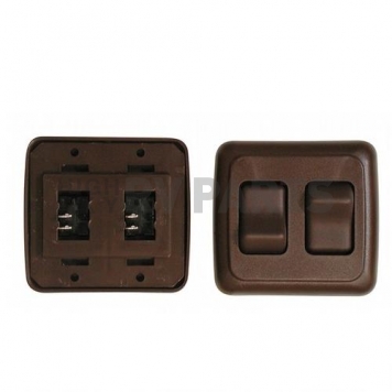 Diamond Group Double Contour On/Off Switch 125 V/ 16 Amp, SPST Brown-2