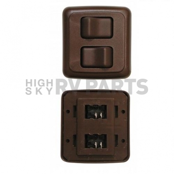 Diamond Group Double Contour On/Off Switch 125 V/ 16 Amp, SPST Brown-1