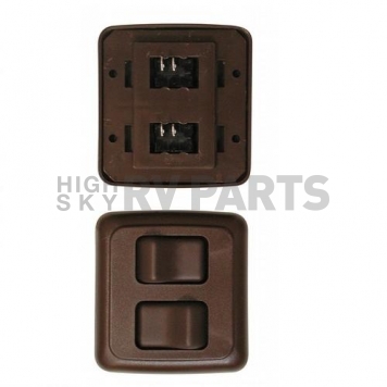 Diamond Group Double Contour On/Off Switch 125 V/ 16 Amp, SPST Brown-3