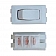 Diamond Group Interior Light Switch, On/On, White 1/card - DG41UVP