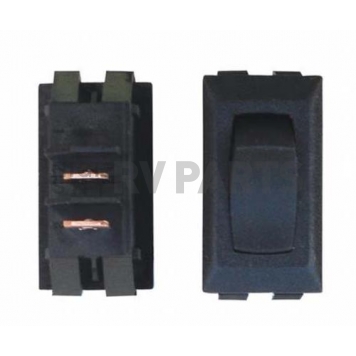 Diamond Group Momentary On/Off Rocker Switch - SPDT, Black 1/card-3