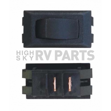 Diamond Group Momentary On/Off Rocker Switch - SPDT, Black 1/card-4