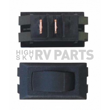 Diamond Group Momentary On/Off Rocker Switch - SPDT, Black 1/card-2