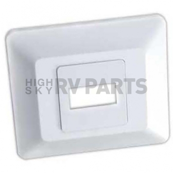 JR Products Single Switch Base & Faceplate, White - 13605 -1