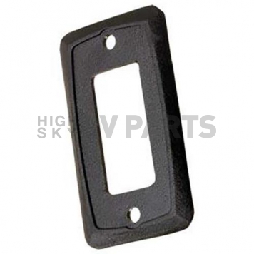 JR Products Single Switch Faceplate, Black-2
