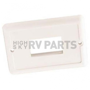 JR Products Single Switch Faceplate, Polar White-3