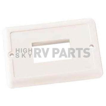 JR Products Single Switch Faceplate, Polar White-1
