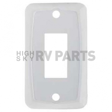 JR Products Switch Faceplate Single Switch Opening, White 1/pkg-2