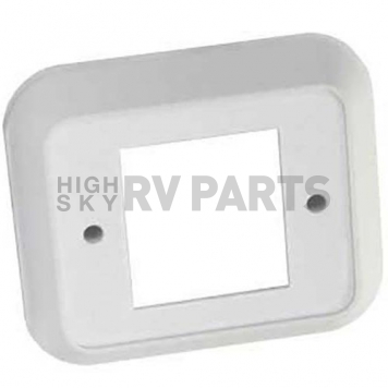 JR Products Switch Plate Cover 2 Rocker Opening, White-3